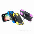 Mobile Phone Case for Samsung I47, PC with flexible Kickstand + Silicone with Case